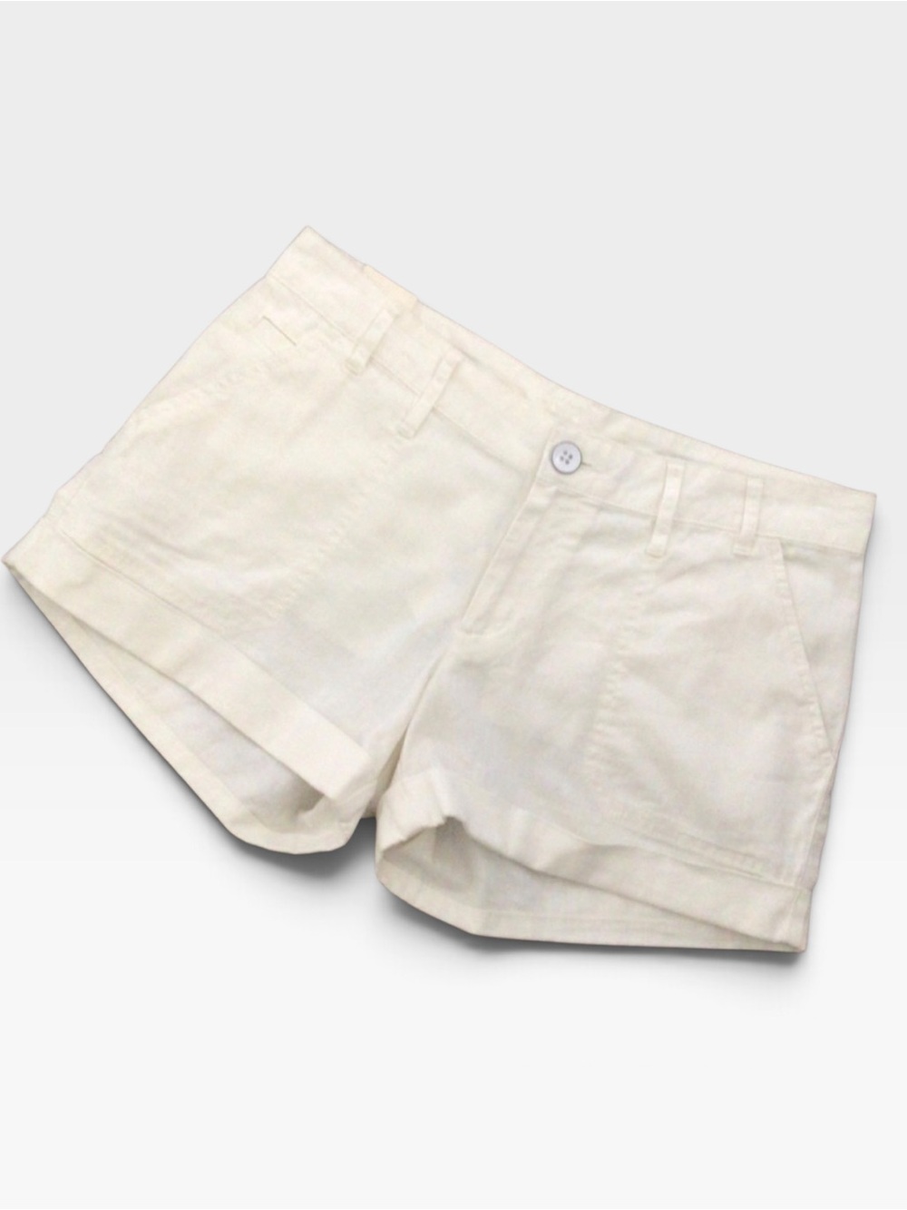 Gap Factory NWT Linen Cotton Shorts Women’s Size 4 Ivory Cream Classic